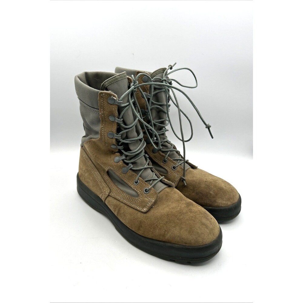 Belleville AFTW Air Force Temperate Weather Boots Men's 10 Safe to Fly Green Tan